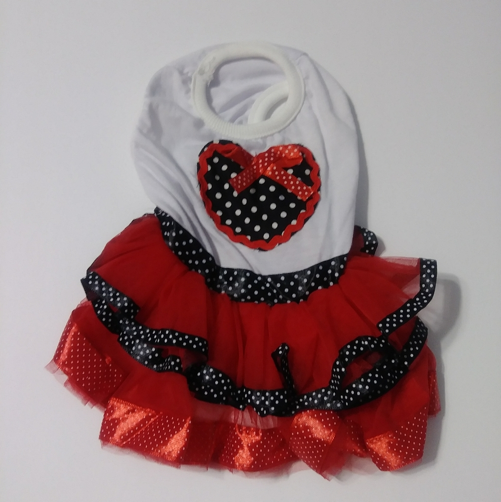 New with no tags, small dog dress